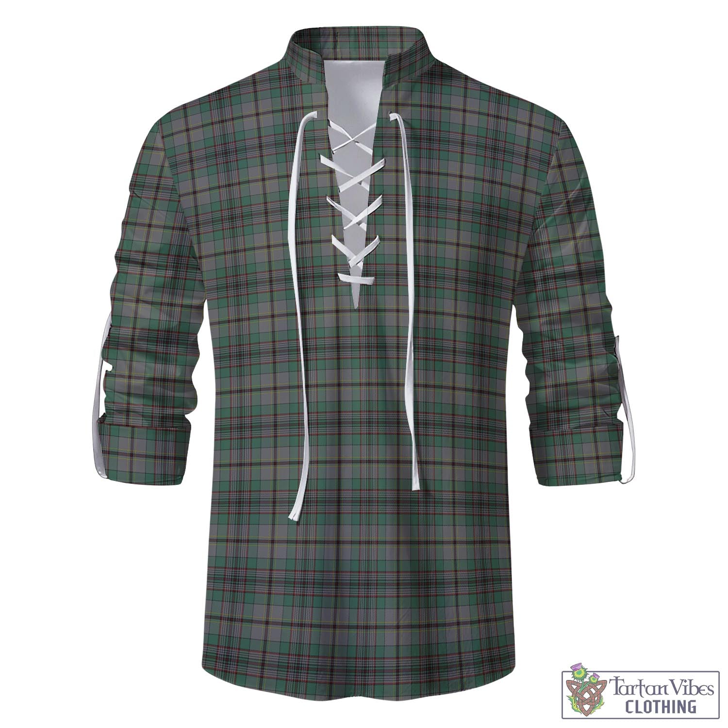 Tartan Vibes Clothing Craig Tartan Men's Scottish Traditional Jacobite Ghillie Kilt Shirt