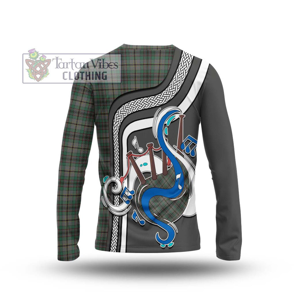 Tartan Vibes Clothing Craig Tartan Long Sleeve T-Shirt with Epic Bagpipe Style