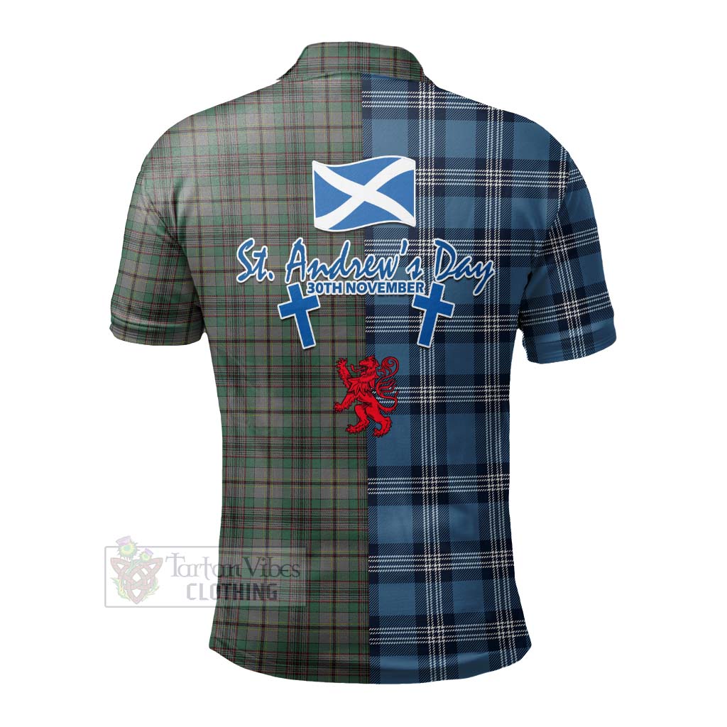 Tartan Vibes Clothing Craig Tartan Polo Shirt Happy St. Andrew's Day Half Tartan Style