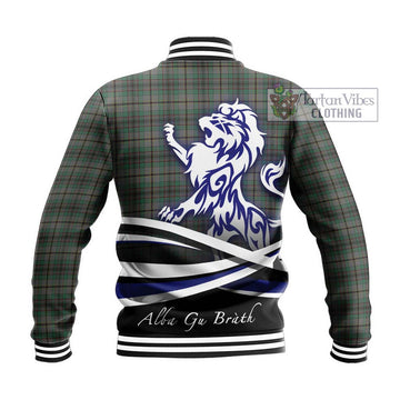 Craig Tartan Baseball Jacket with Alba Gu Brath Regal Lion Emblem