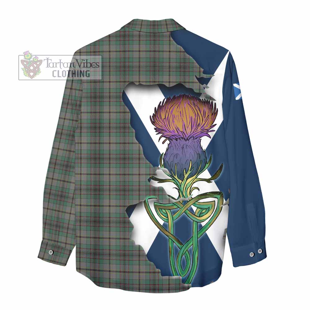 Craig Tartan Family Crest Women's Casual Shirt Scottish Thistle Celtic Inspired - Tartan Vibes Clothing