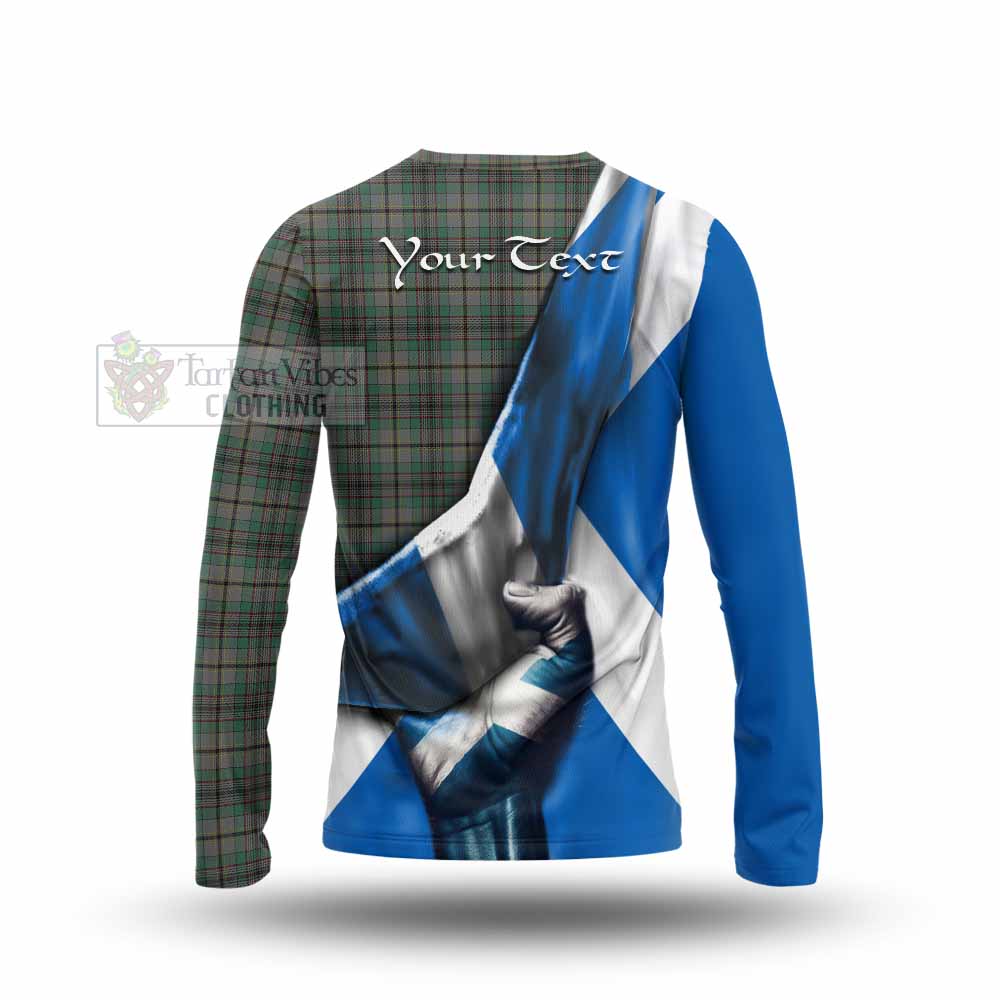 Tartan Vibes Clothing Craig Tartan Long Sleeve T-Shirt with Family Crest Scotland Patriotic Style