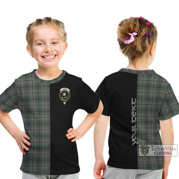 Craig Tartan Kid T-Shirt with Family Crest and Half Of Me Style