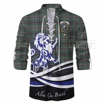 Craig Tartan Ghillie Kilt Shirt with Alba Gu Brath Regal Lion Emblem