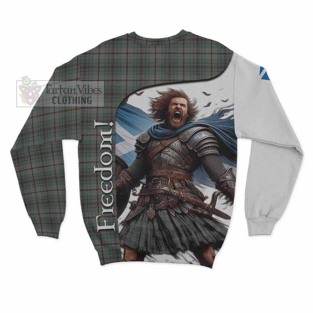 Tartan Vibes Clothing Craig Crest Tartan Sweatshirt Inspired by the Freedom of Scottish Warrior