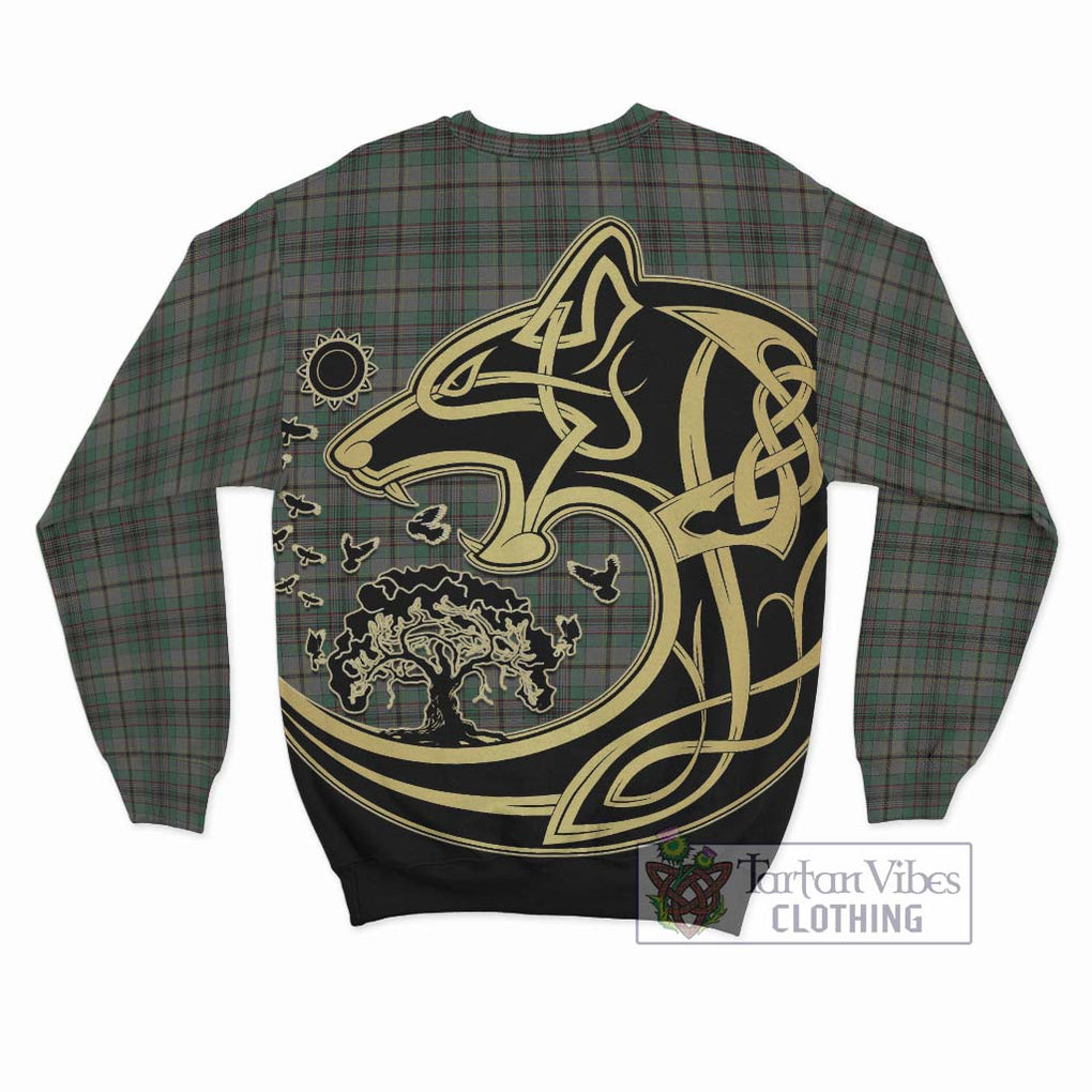 Craig Tartan Sweatshirt with Family Crest Celtic Wolf Style - Tartan Vibes Clothing