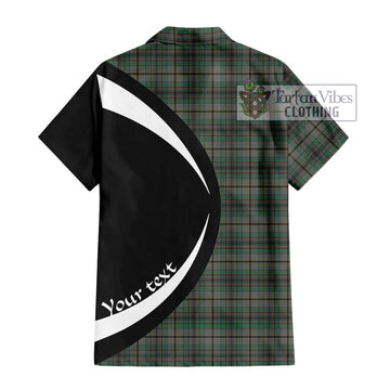 Craig Tartan Short Sleeve Button Up with Family Crest Circle Style