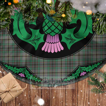 Craig Tartan Christmas Tree Skirt Scottish Thistle Style