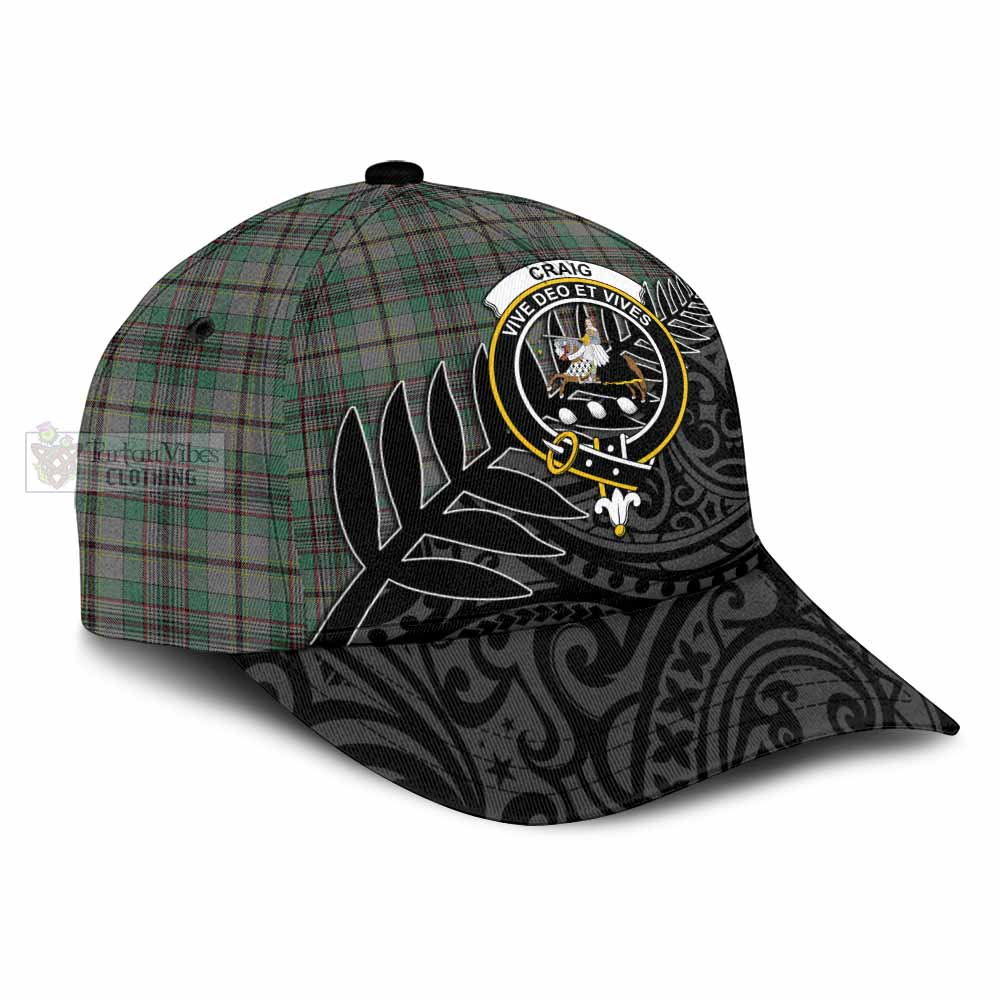 Tartan Vibes Clothing Craig Tartan Classic Cap with New Zealand Silver Fern Half Style