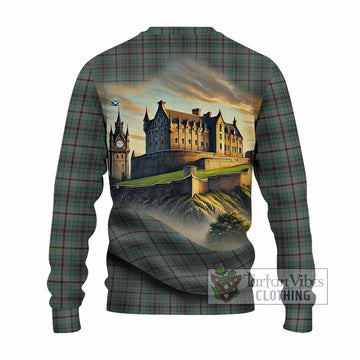 Craig Tartan Family Crest Knitted Sweater with Scottish Ancient Castle Style - Tartan Vibes Clothing