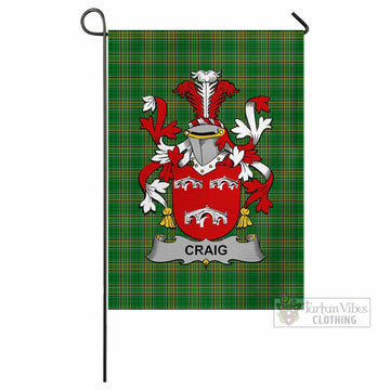 Craig Irish Clan Flag with Coat of Arms