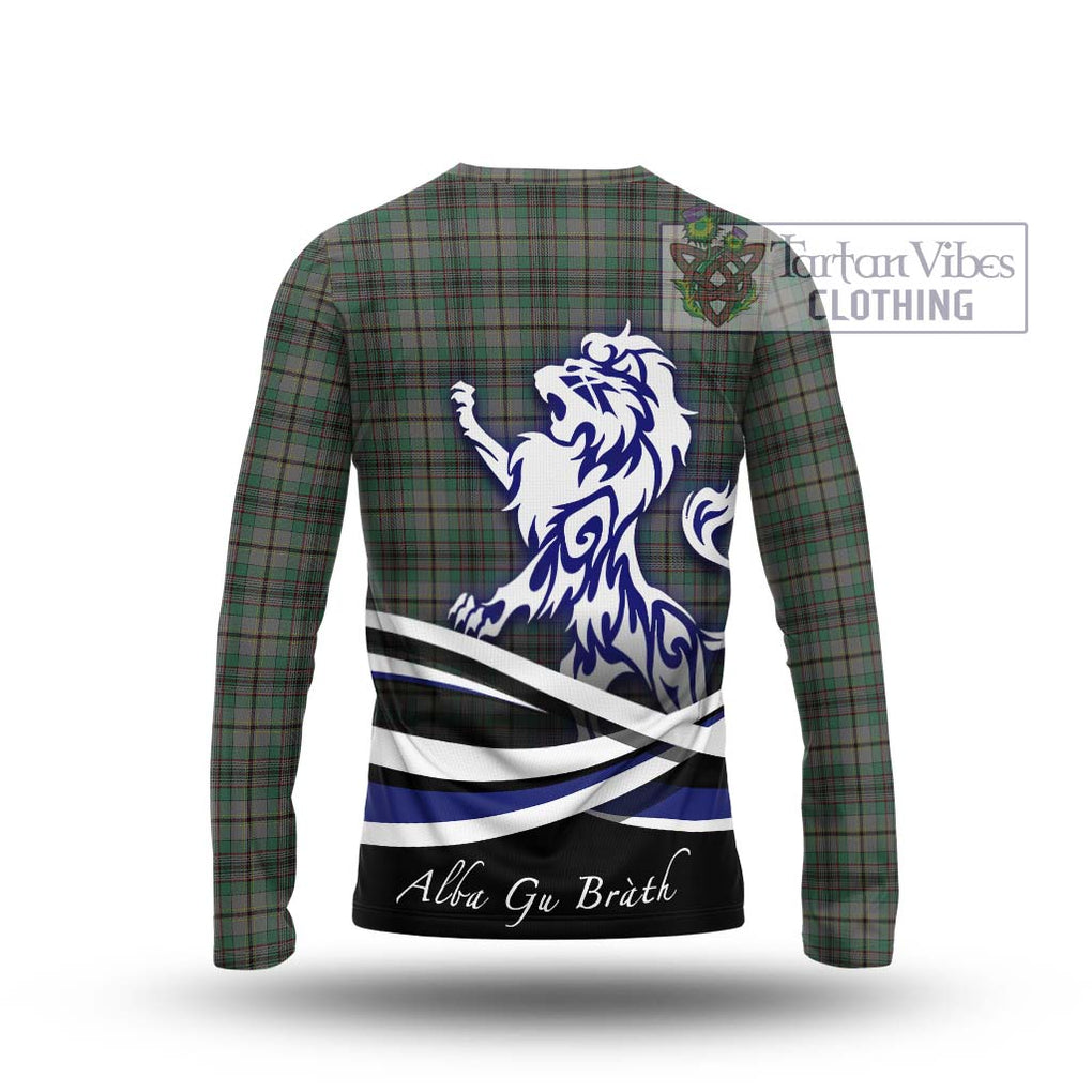 Craig Tartan Long Sleeve T-Shirt with Alba Gu Brath Regal Lion Emblem - Tartanvibesclothing Shop