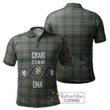 Craig Tartan Polo Shirt with Family Crest DNA In Me Style