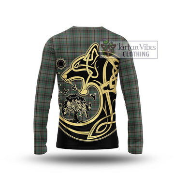 Craig Tartan Long Sleeve T-Shirt with Family Crest Celtic Wolf Style