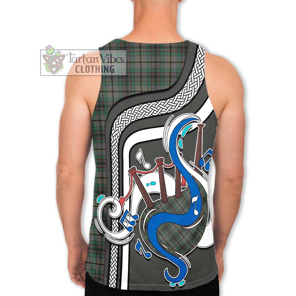 Craig Tartan Men's Tank Top with Epic Bagpipe Style - Tartanvibesclothing Shop