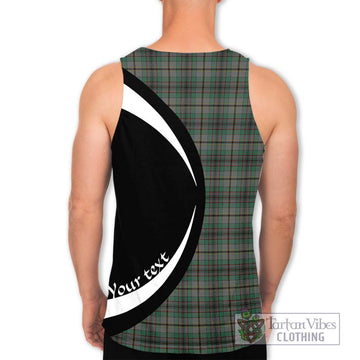 Craig Tartan Men's Tank Top with Family Crest Circle Style