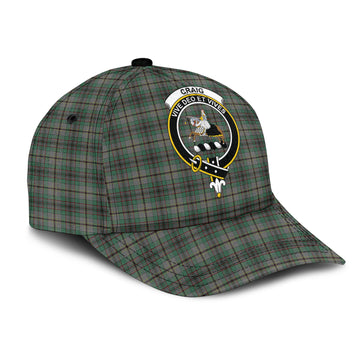 Craig Tartan Classic Cap with Family Crest