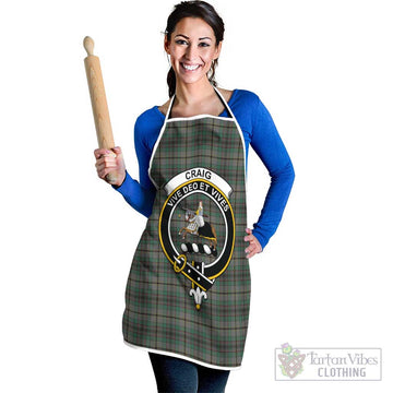 Craig Tartan Apron with Family Crest