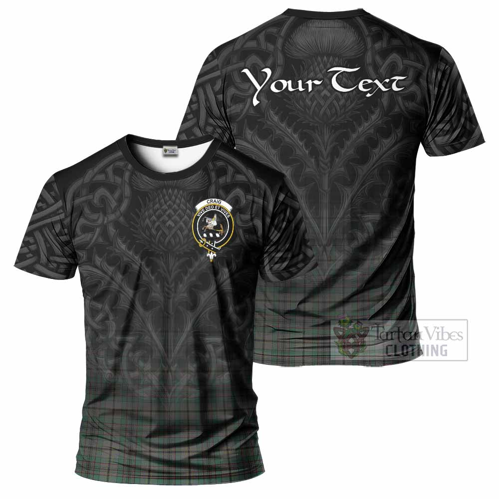 Tartan Vibes Clothing Craig Tartan T-Shirt with Family Crest Celtic Thistle Vibes