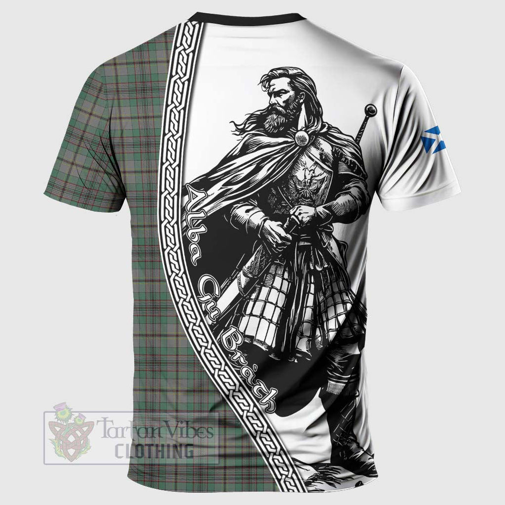 Tartan Vibes Clothing Craig Tartan Clan Crest T-Shirt with Highlander Warrior Celtic Style