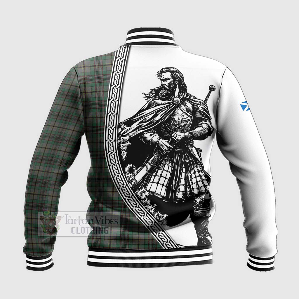 Tartan Vibes Clothing Craig Tartan Clan Crest Baseball Jacket with Highlander Warrior Celtic Style