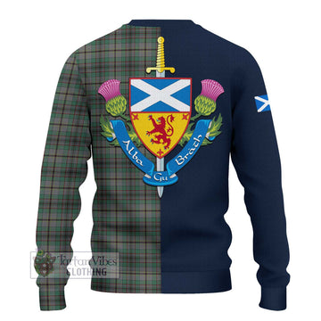 Craig Tartan Ugly Sweater with Scottish Lion Royal Arm Half Style