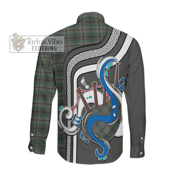 Craig Tartan Long Sleeve Button Shirt with Epic Bagpipe Style