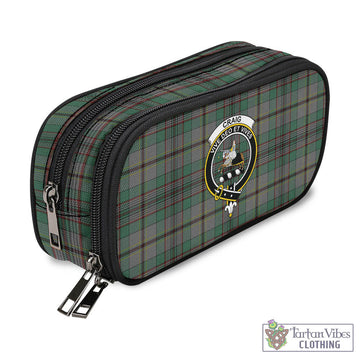 Craig Tartan Pen and Pencil Case with Family Crest