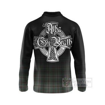 Craig Tartan Long Sleeve Polo Shirt Featuring Alba Gu Brath Family Crest Celtic Inspired