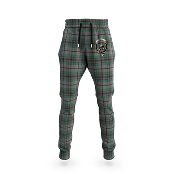 Craig Tartan Joggers Pants with Family Crest