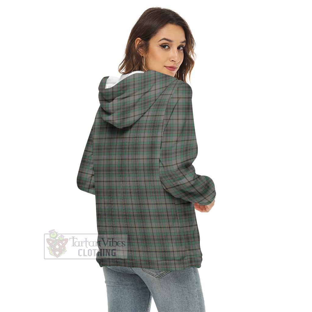 Craig Tartan Women's Borg Fleece Hoodie with Half Zip - Tartan Vibes Clothing