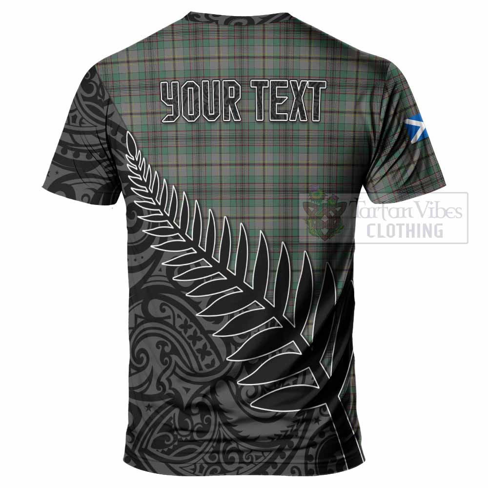 Tartan Vibes Clothing Craig Crest Tartan T-Shirt with New Zealand Silver Fern Half Style