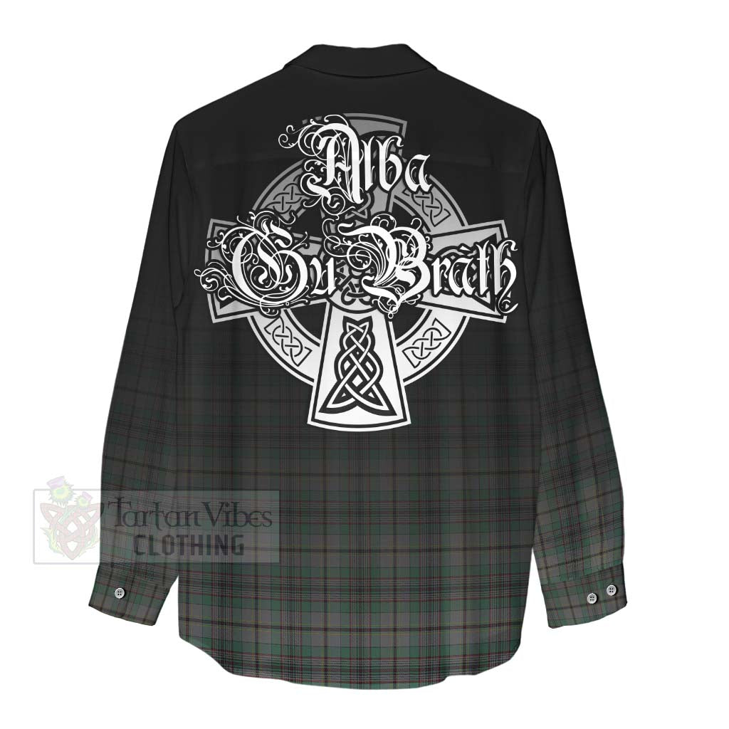 Tartan Vibes Clothing Craig Tartan Women's Casual Shirt Featuring Alba Gu Brath Family Crest Celtic Inspired