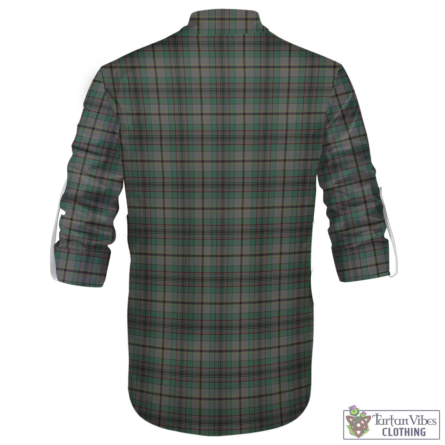 Tartan Vibes Clothing Craig Tartan Men's Scottish Traditional Jacobite Ghillie Kilt Shirt with Family Crest