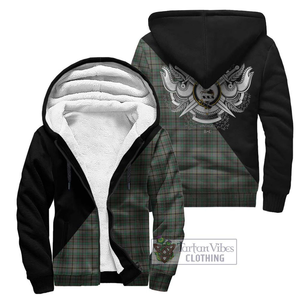 Craig Tartan Sherpa Hoodie with Family Crest and Military Logo Style Unisex - Tartanvibesclothing Shop