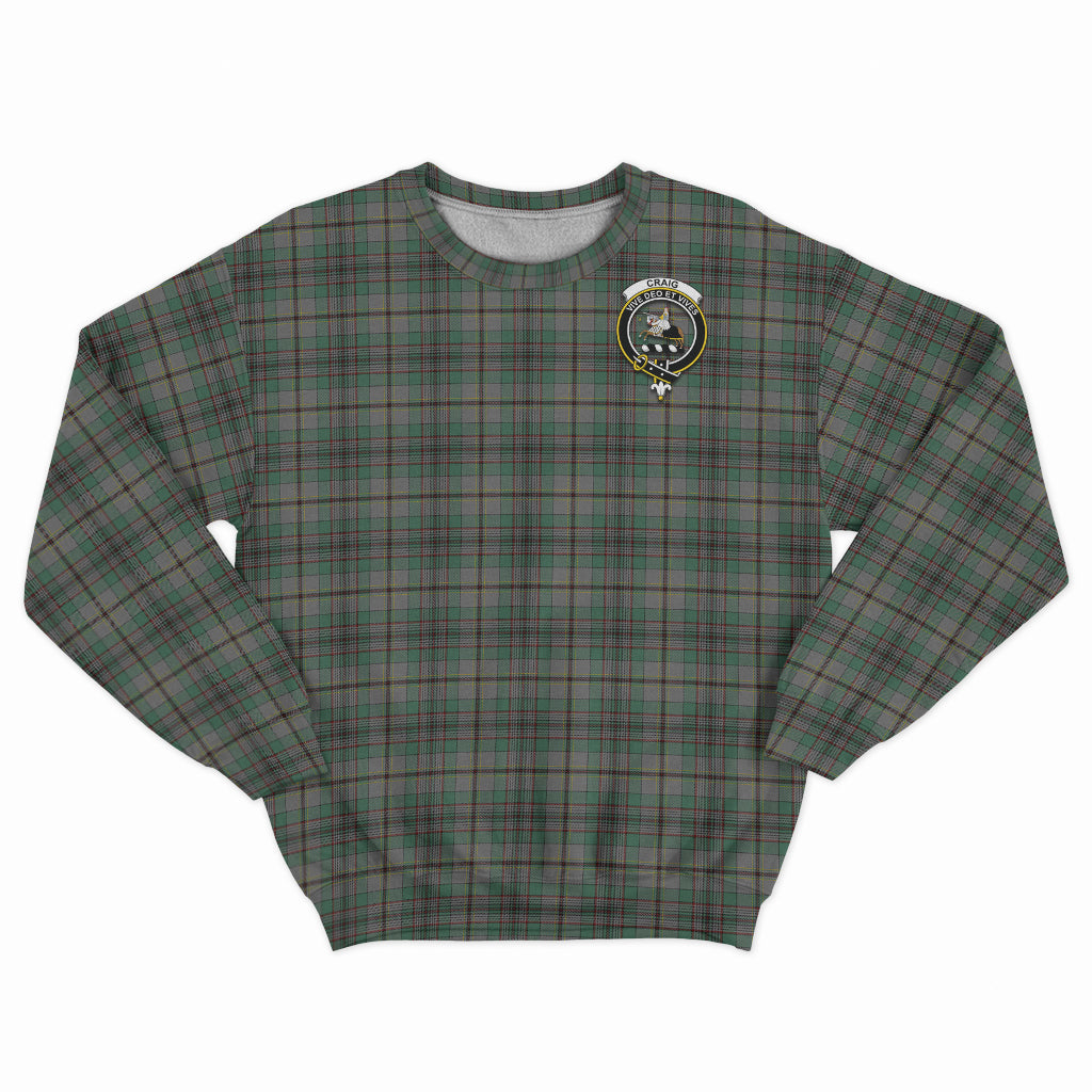 Craig Tartan Sweatshirt with Family Crest - Tartan Vibes Clothing