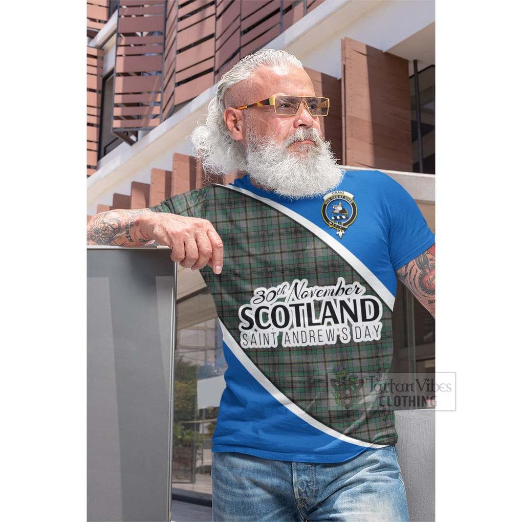 Tartan Vibes Clothing Craig Family Crest Tartan Cotton T-shirt Celebrate Saint Andrew's Day in Style