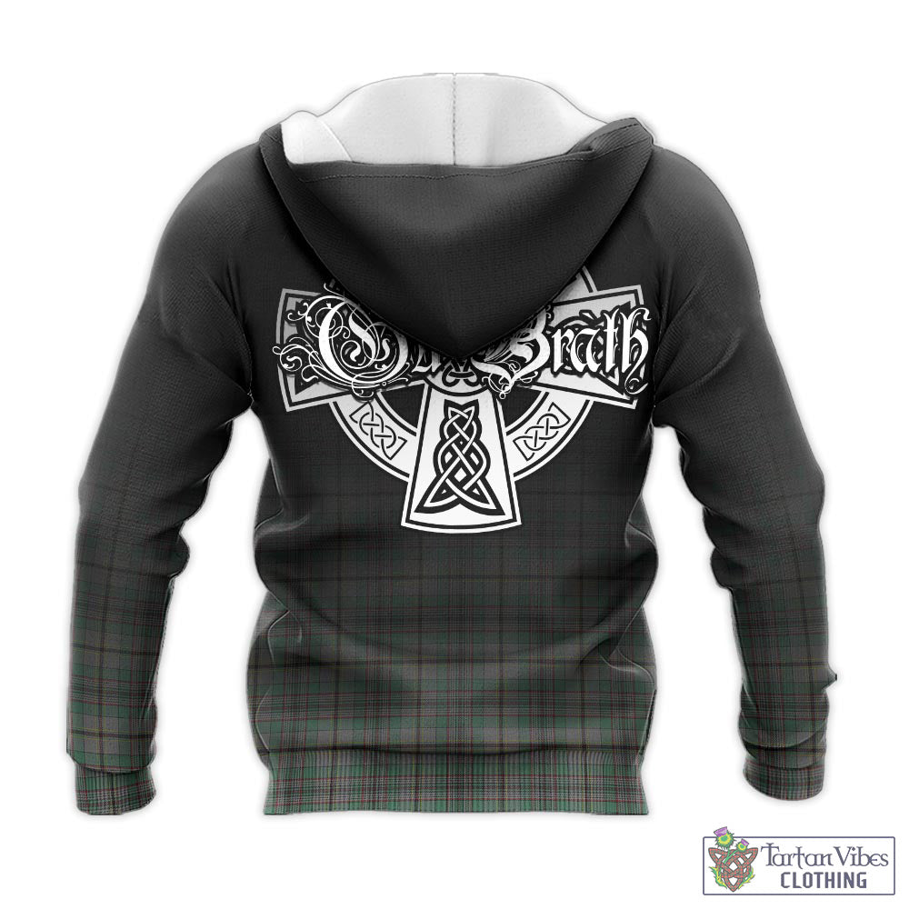 Tartan Vibes Clothing Craig Tartan Knitted Hoodie Featuring Alba Gu Brath Family Crest Celtic Inspired