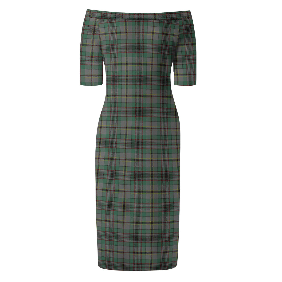 Craig Tartan Off Shoulder Lady Dress - Tartan Vibes Clothing