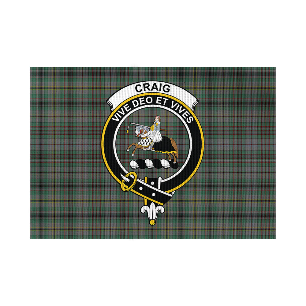 Craig Tartan Flag with Family Crest - Tartan Vibes Clothing