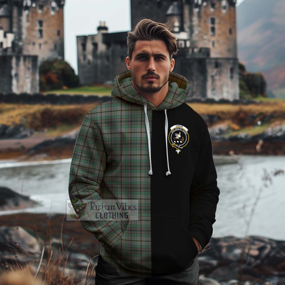 Tartan Vibes Clothing Craig Tartan Cotton Hoodie with Family Crest and Half Of Me Style