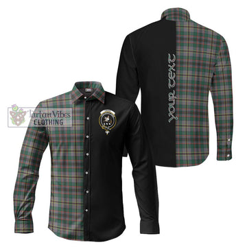 Craig Ancient Tartan Long Sleeve Button Shirt with Family Crest and Half Of Me Style