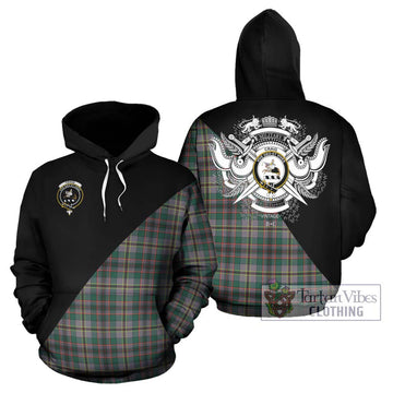 Craig Ancient Tartan Hoodie with Family Crest and Military Logo Style