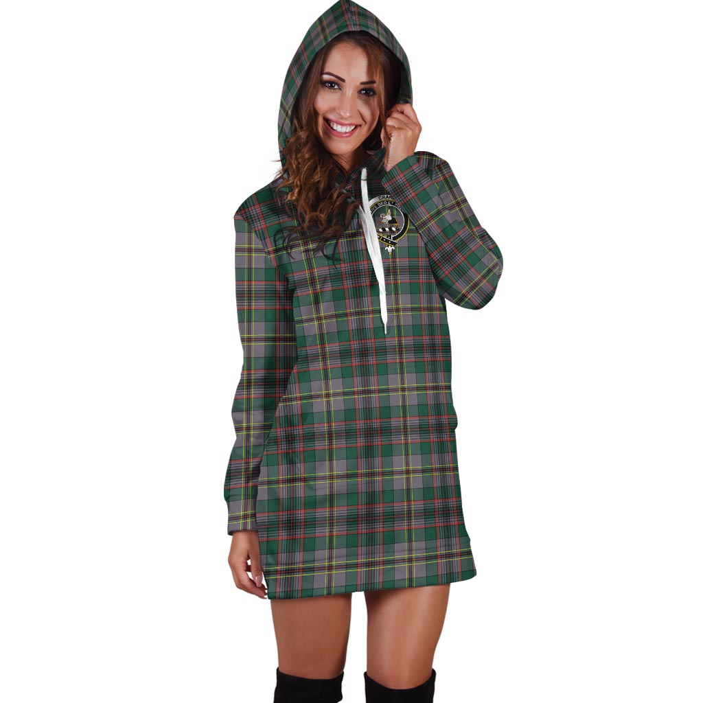 Craig Ancient Tartan Hoodie Dress with Family Crest - Tartan Vibes Clothing