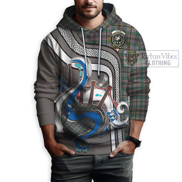 Craig Ancient Tartan Hoodie with Epic Bagpipe Style