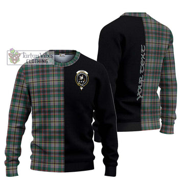 Craig Ancient Tartan Ugly Sweater with Family Crest and Half Of Me Style