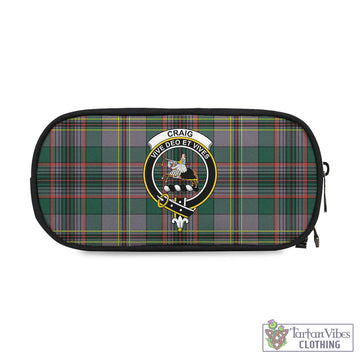 Craig Ancient Tartan Pen and Pencil Case with Family Crest