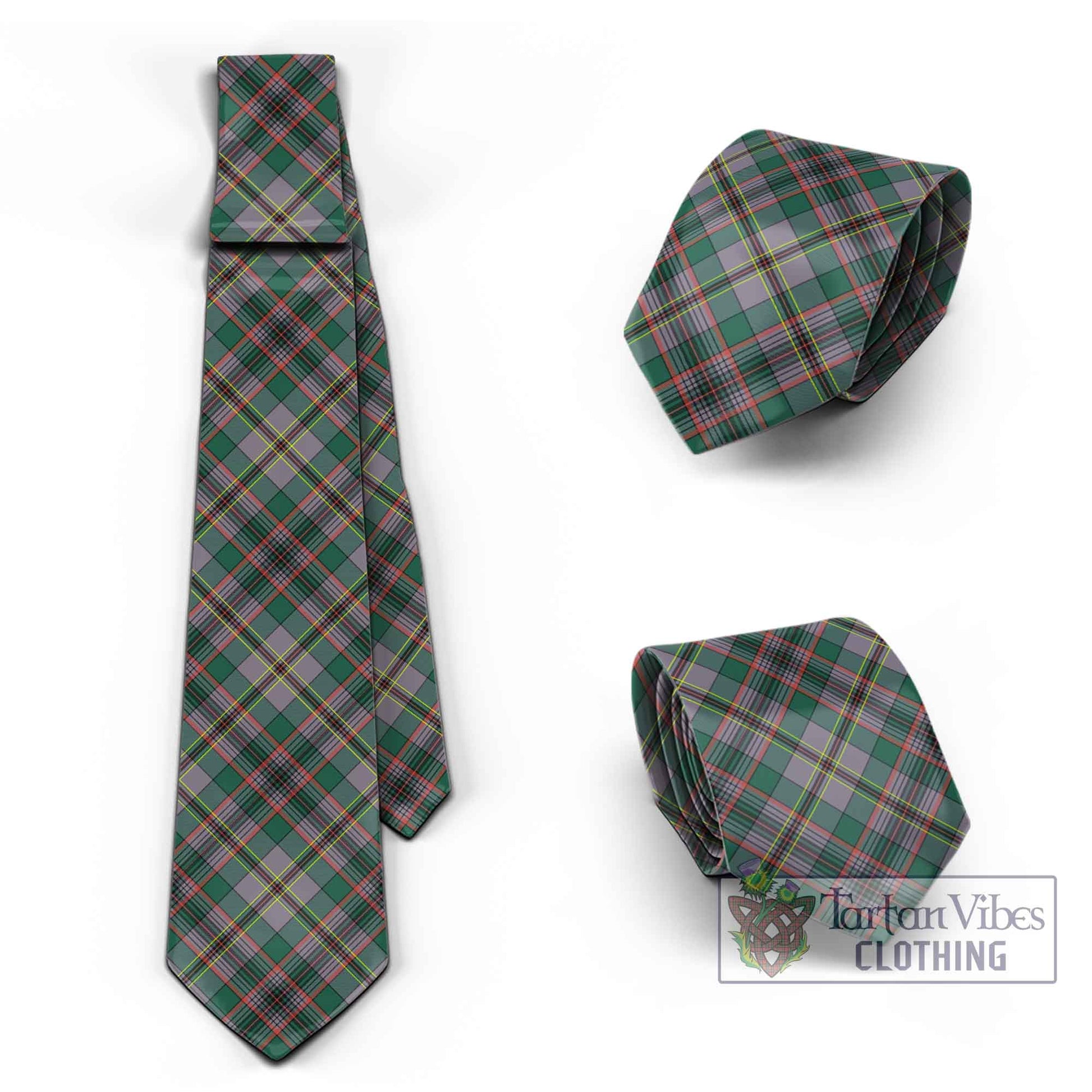 Tartan Vibes Clothing Craig Ancient Tartan Classic Necktie Cross Style