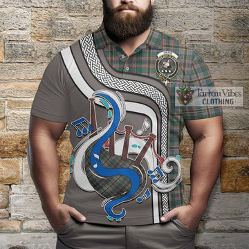 Craig Ancient Tartan Polo Shirt with Epic Bagpipe Style