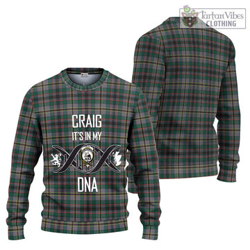 Craig Ancient Tartan Ugly Sweater with Family Crest DNA In Me Style